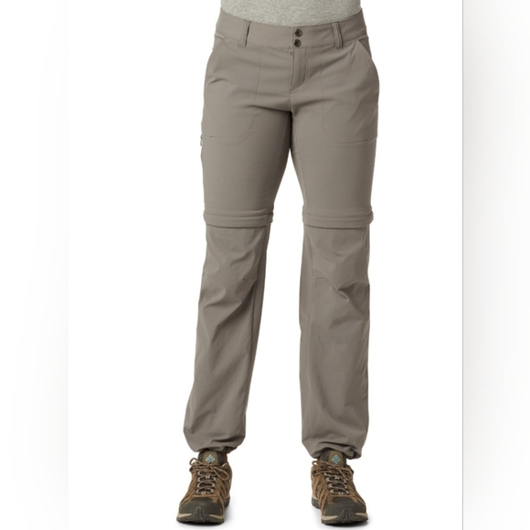 NWT Columbia womens convertible cargo pants | zip off pants - size 4 | beige - Picture 5 of 16